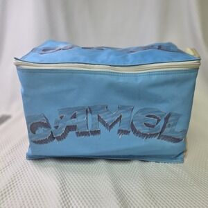 Vintage Joe Camal Cigarette Cooler Bag 12 pack Camal Cash Blue White
